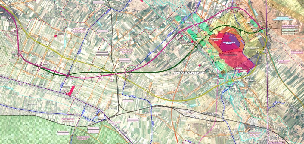 Drogowcy rekomendują wariant zielony, źródło: GDDKiA