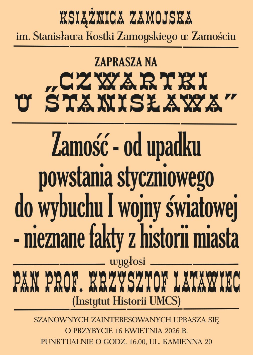 Plakat, materiał nadesłany