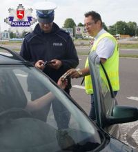  Akcja wpisuje się w obchody dnia patrona podróżnych św. Krzysztofa, foto: Policja