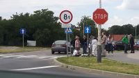 Potrącenie na oznakowanym przejściu dla pieszych, foto: Czytelnik (materiał nadesłany)
