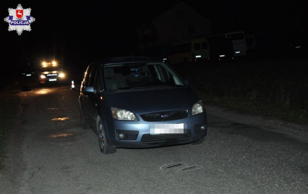 44-latek kierujący fordem nie zdążył wyhamować, foto: Policja