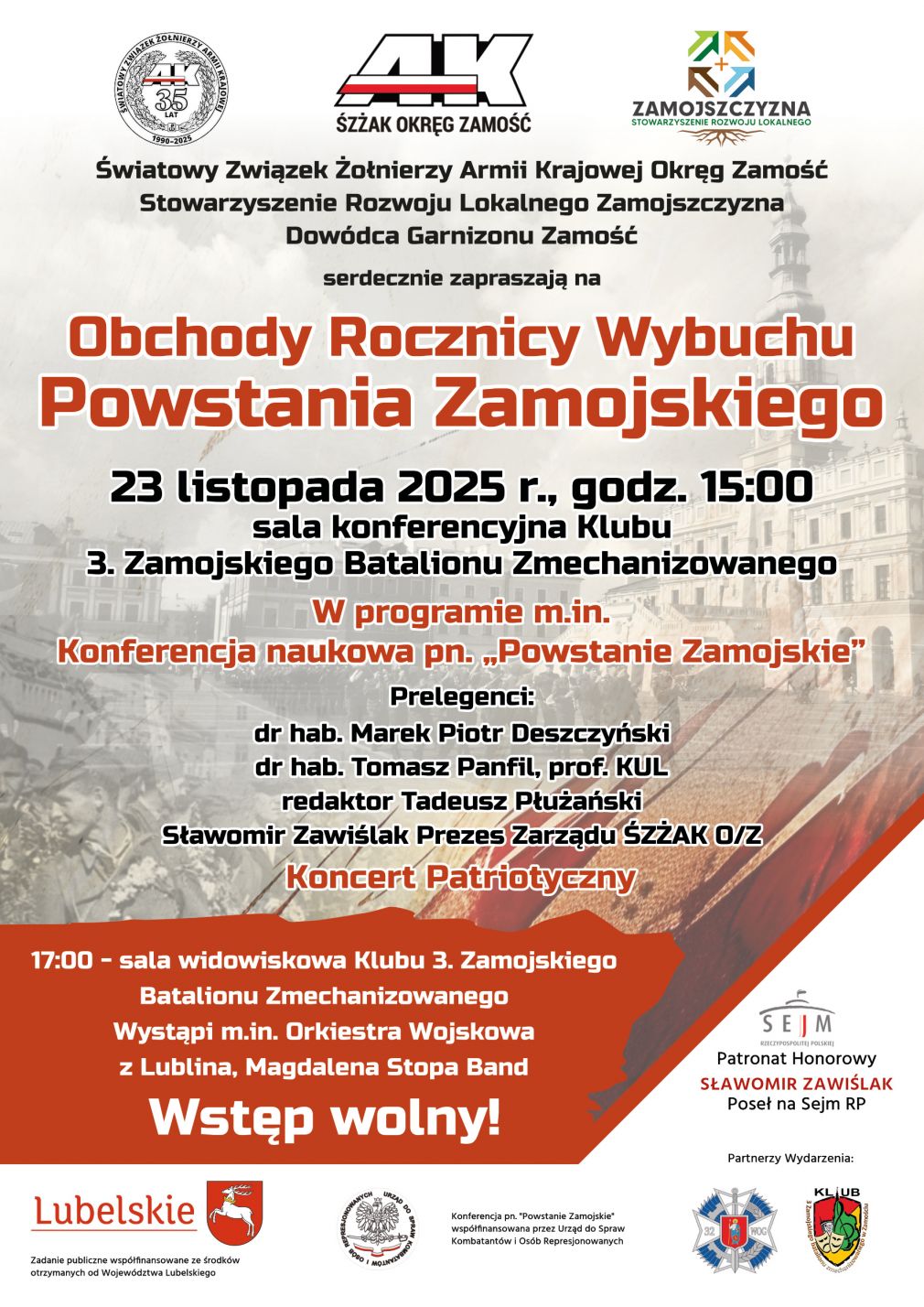 Plakat, materiał nadesłany