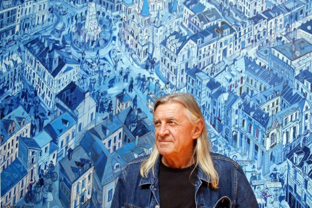 Jeden z najbardziej rozpoznawalnych artystów polskiej sztuki współczesnej odwiedził Zamość, fot. Janusz Zimon, materiał nadesłany