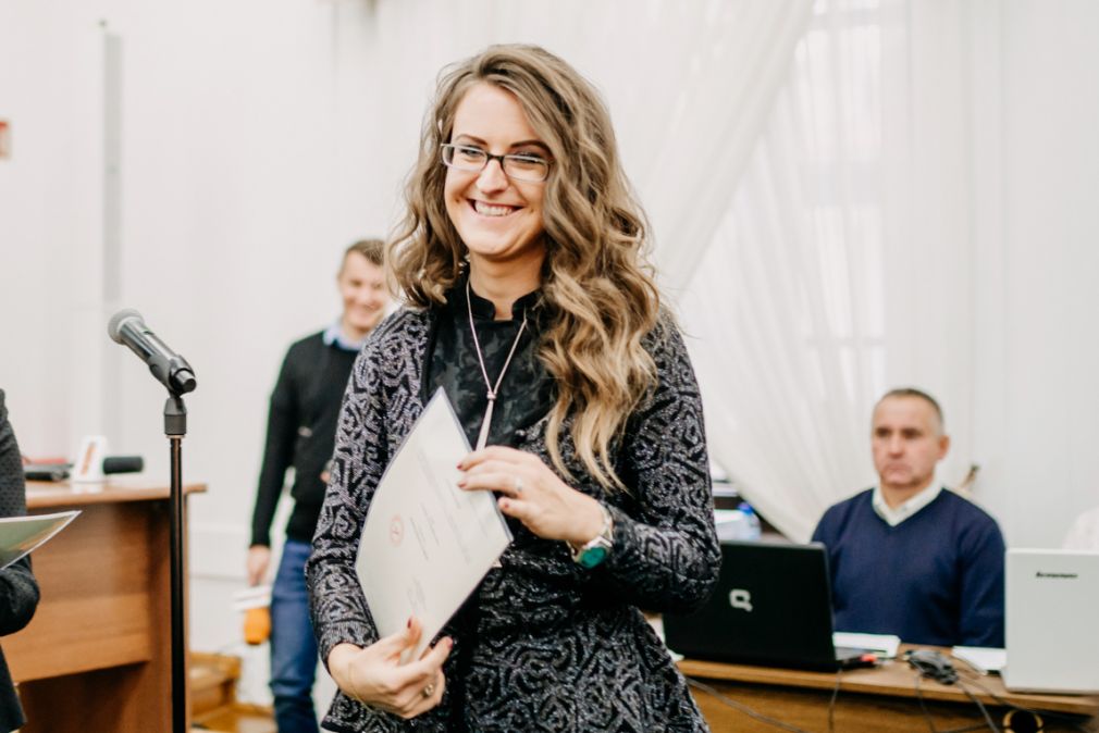 Monika Zawiślak podczas inauguracyjnej sesji Rady Miasta 2018, foto: archiwum, ezamosc.pl
