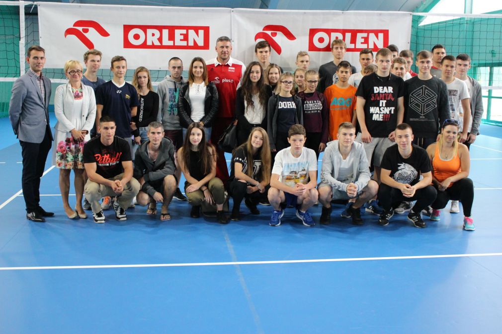 Wspólne zdjęcie z Maricinem Prusem w zamojskim OSiRze, foto: materiał nadesłany