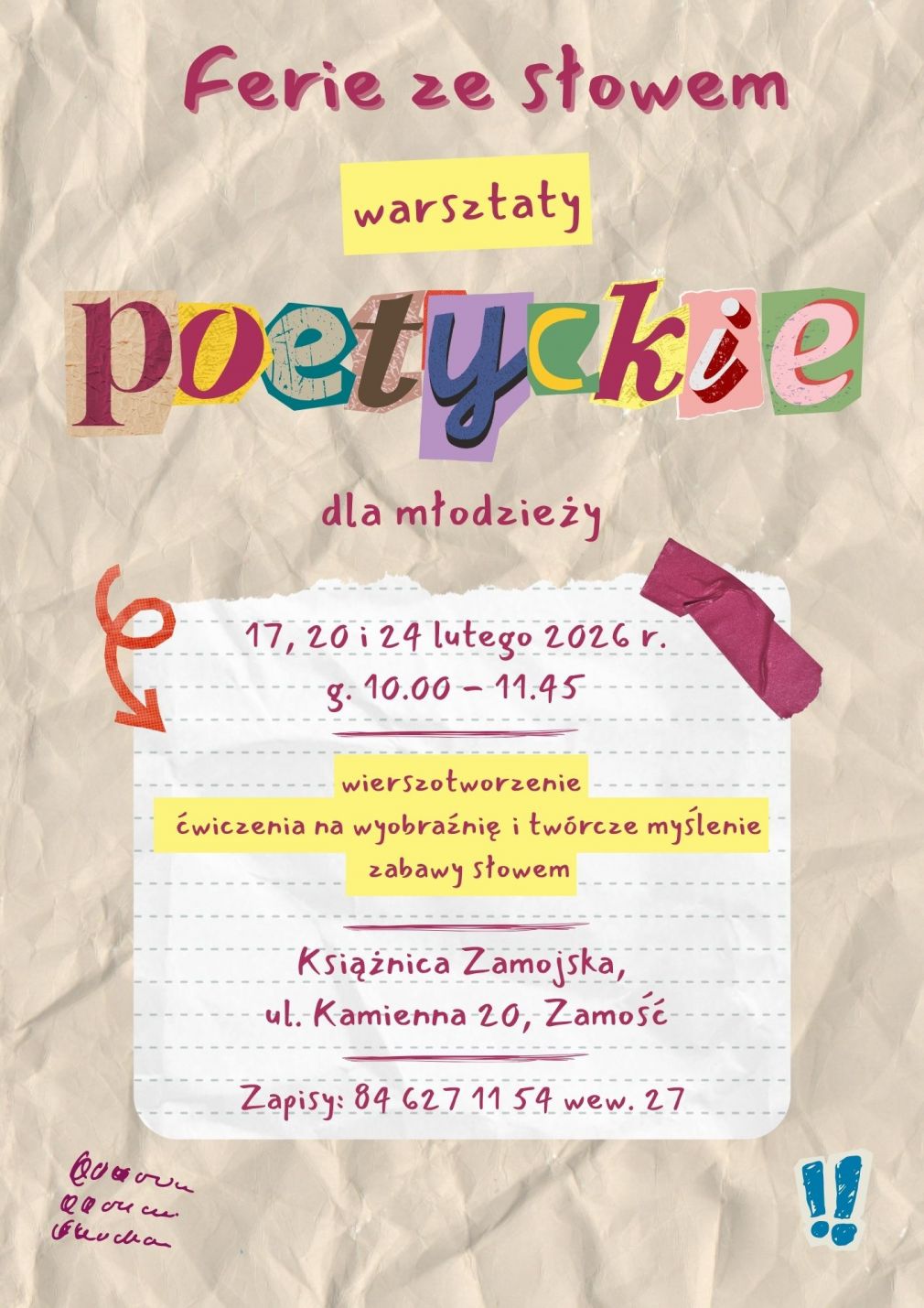 Plakat, materiał nadesłany