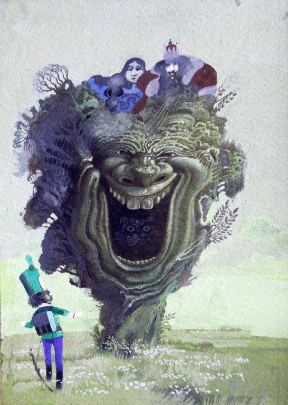 "Krzesiwo" -J.Stanny,  ilustracja ze zbiorów BWA Galerii Zamojskiej