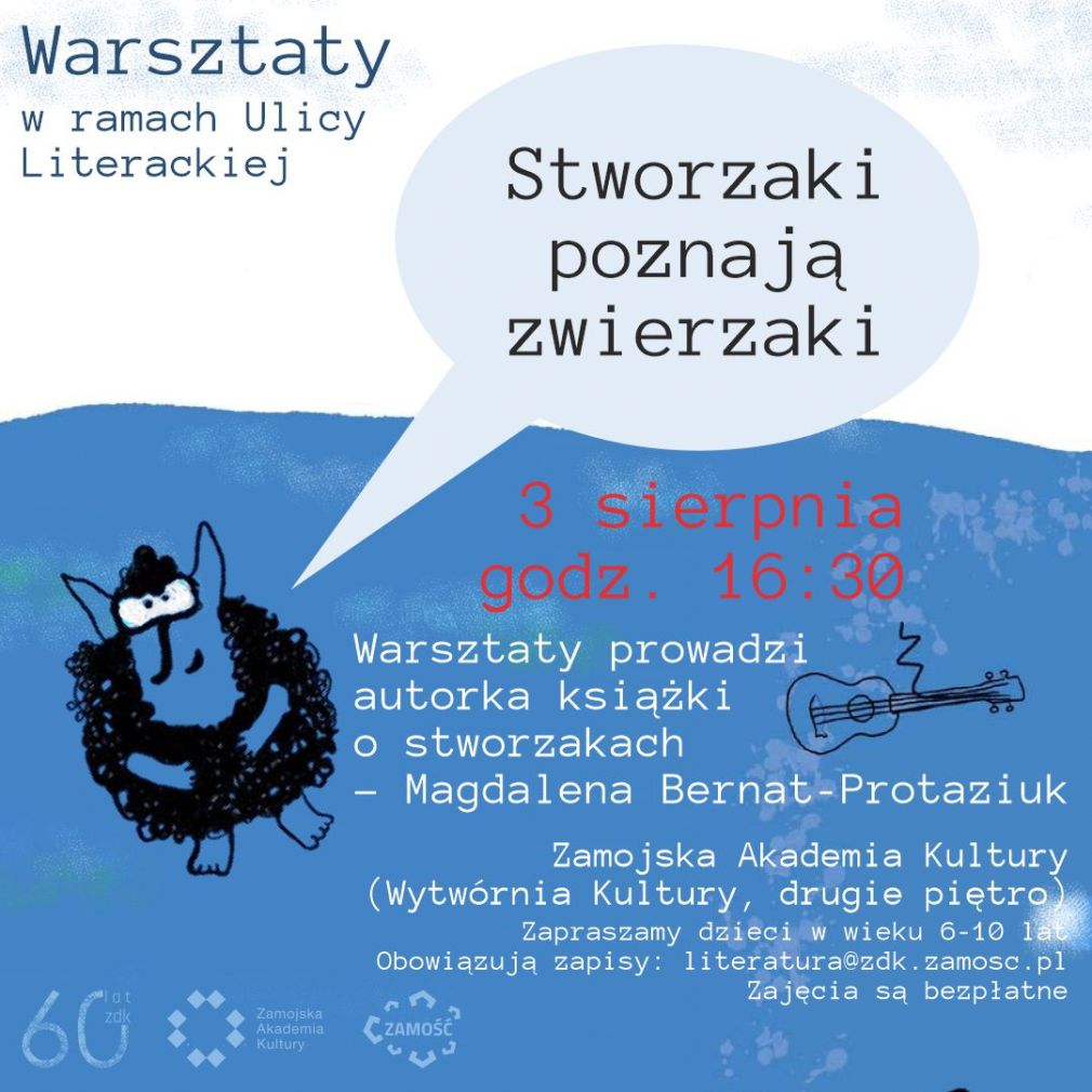 "Stworzaki poznają zwierzaki" -  warsztaty dla dzieci