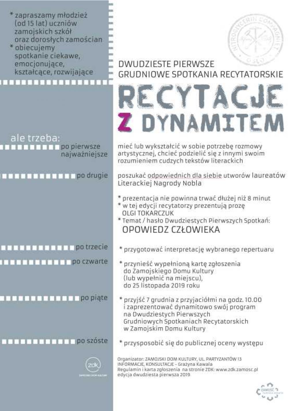Plakat, foto: materiał nadesłany