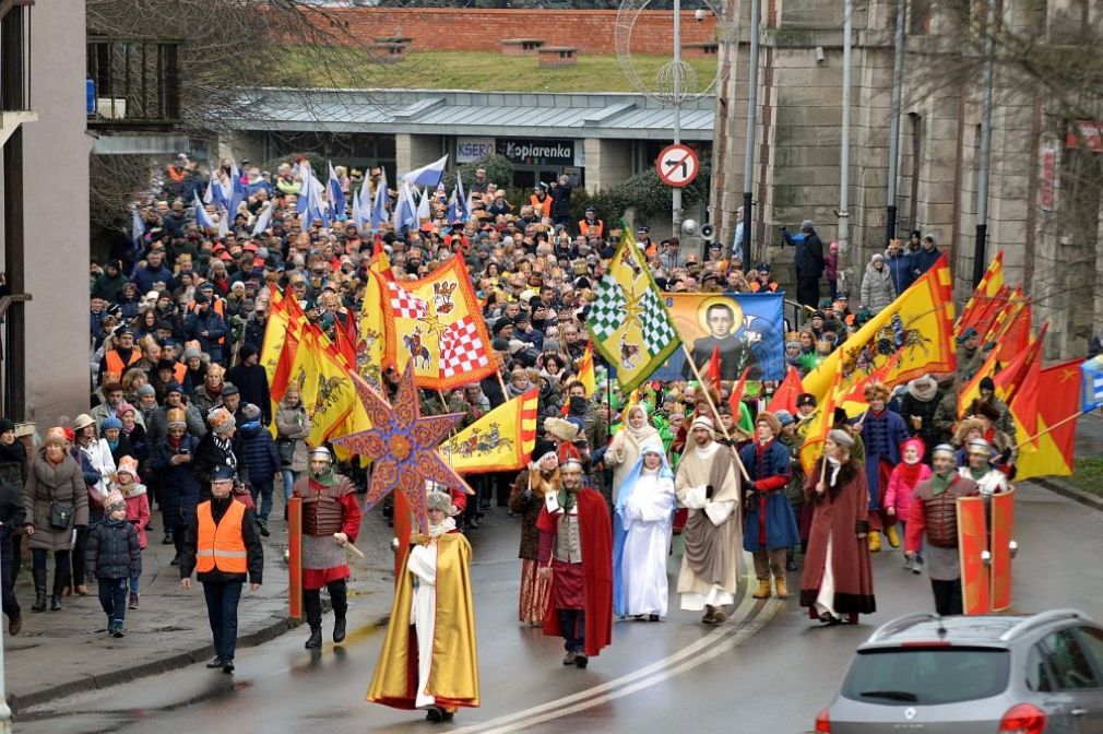 Orszak Trzech Króli ponownie przeszedł ulicami Zamościa, fot.Paweł Nowak