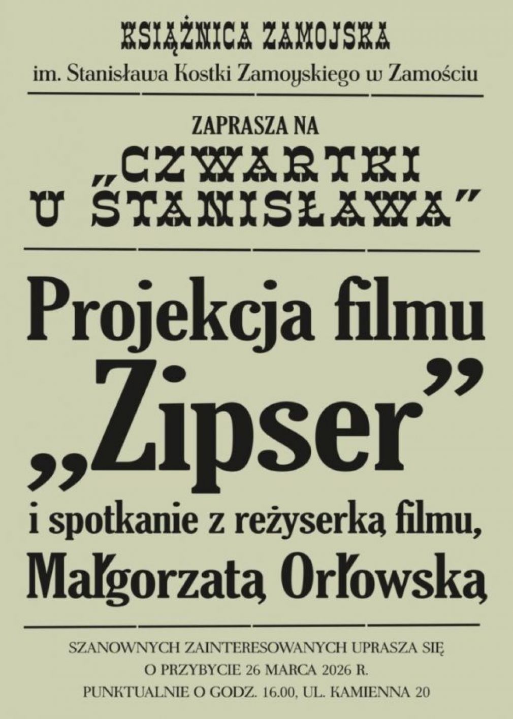 Plakat, materiał nadesłany